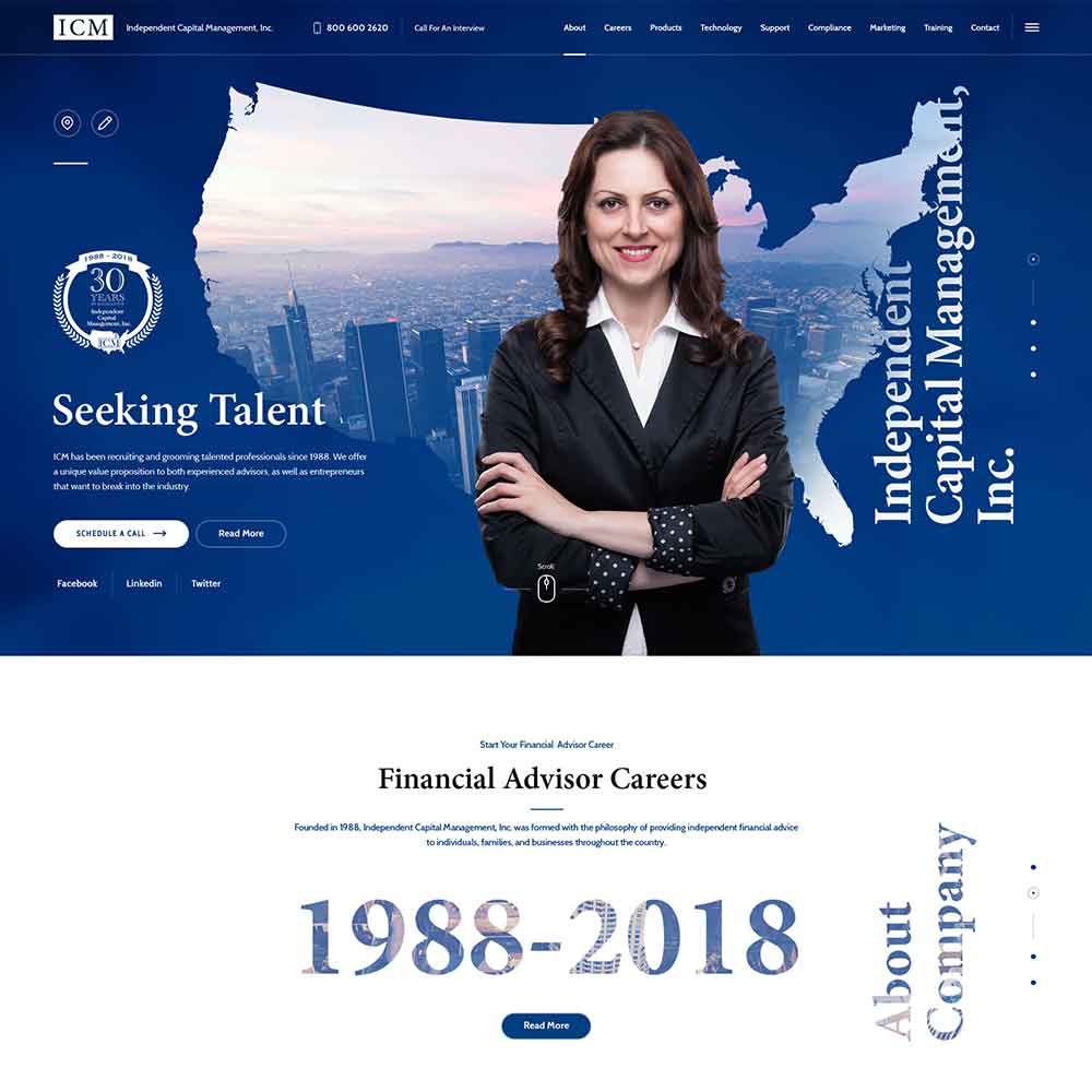 WordPress Web Design for Join ICM